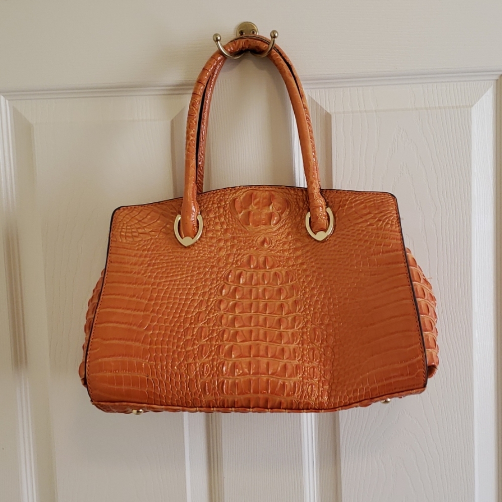 Women's Faux Alligator Hand Bag
